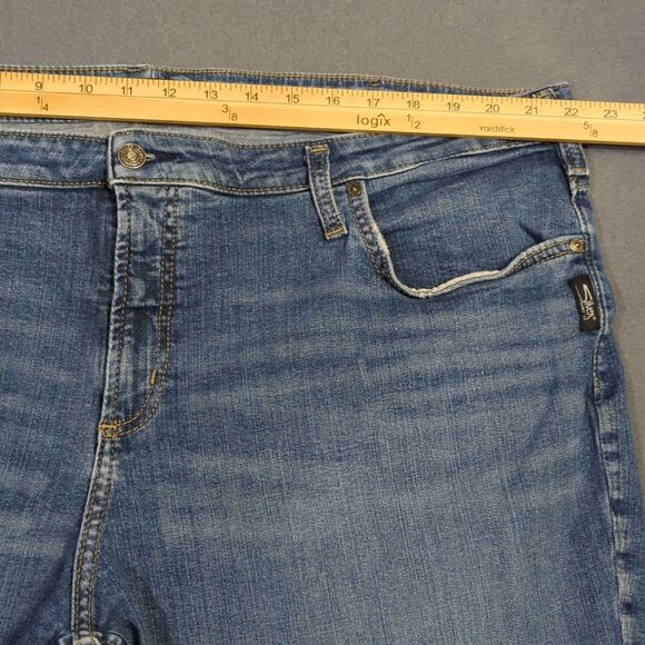 Silver Jeans Women's 22x28 Fits 22x31 Blue Beau Denim High Rise - Picture 5 of 12